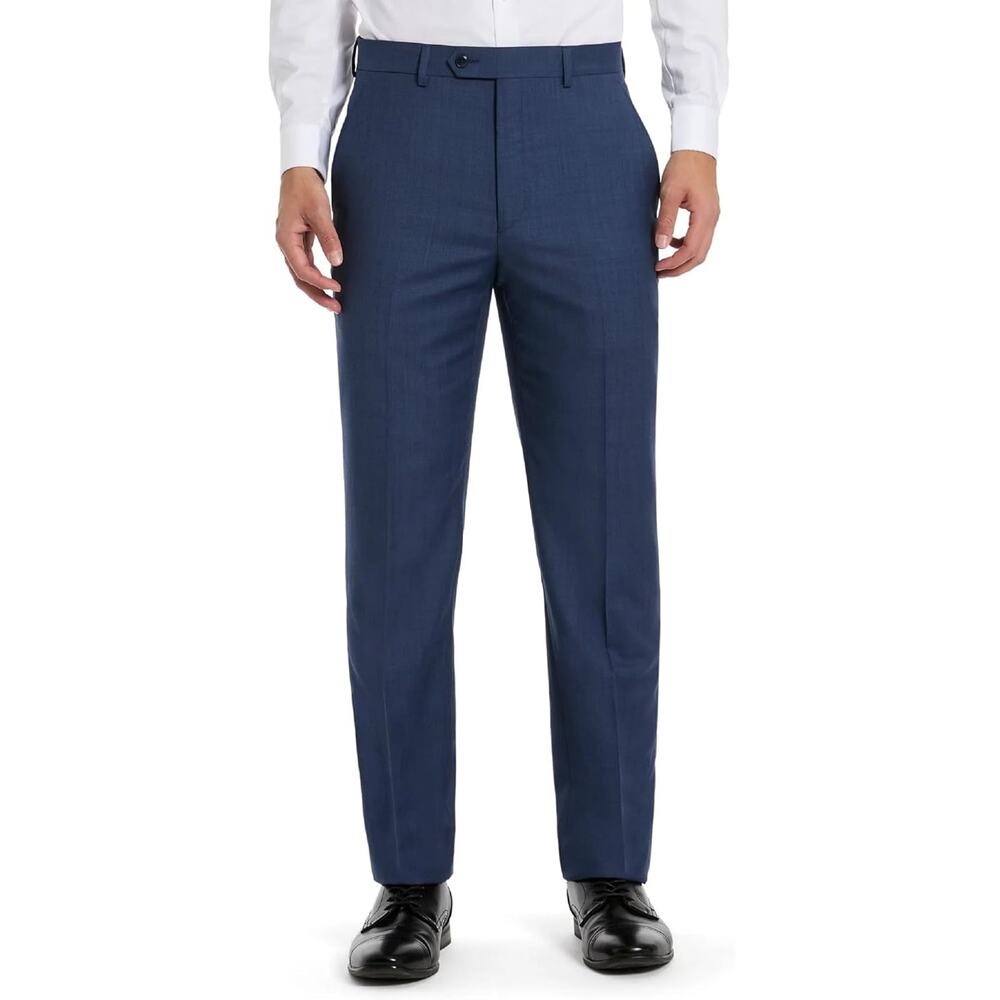 Michael Kors Men's Light Blue Wool Stretch Classic-Fit Suit Pants Size 44W 30L